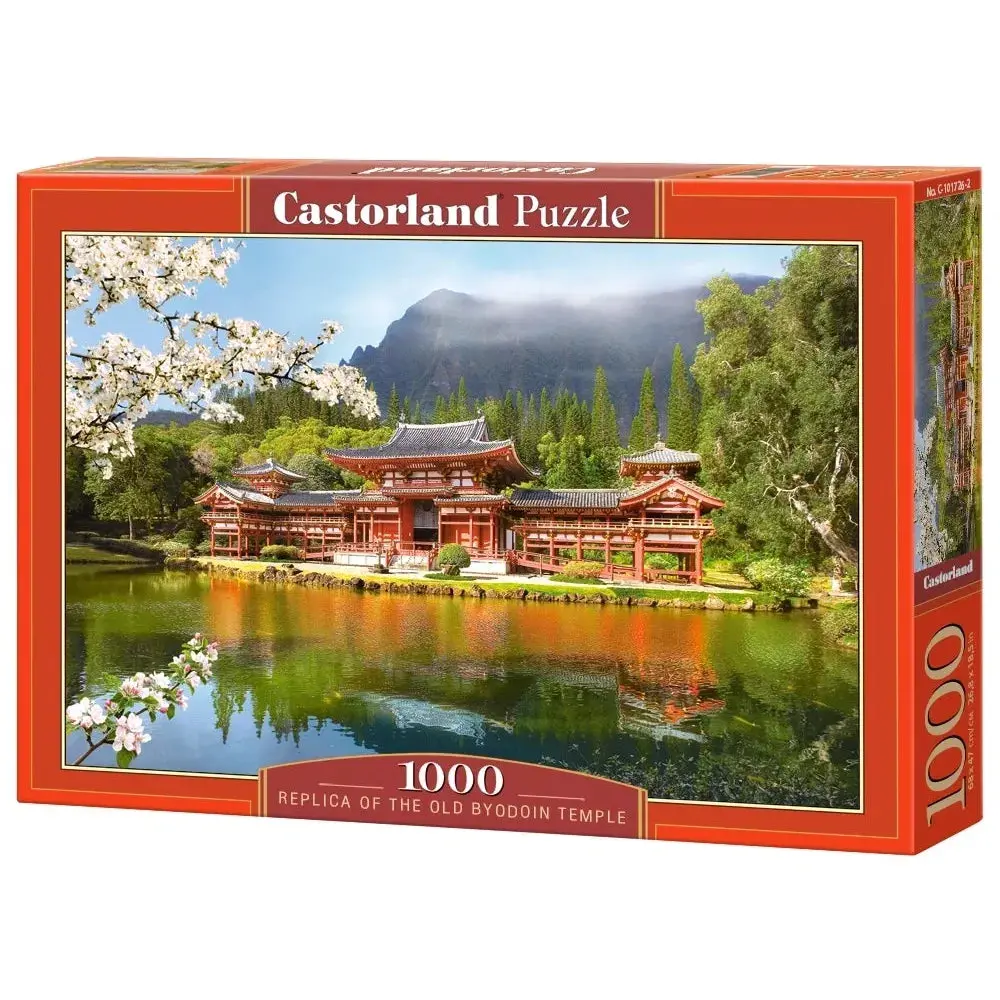 Castorland 1000-Pieces Replica Of Old Byodoin Temple Puzzle 1
