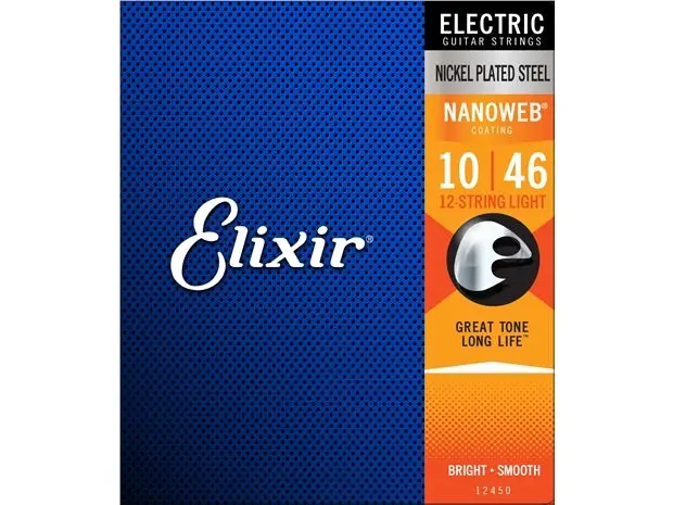 Elixir #12450 Electric 12 Strings Nano Nickel Plated Steel 10-46 Light 2