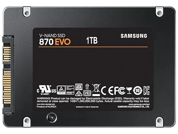 Samsung 870 Evo 1Tb 2.5" Internal Ssd 2