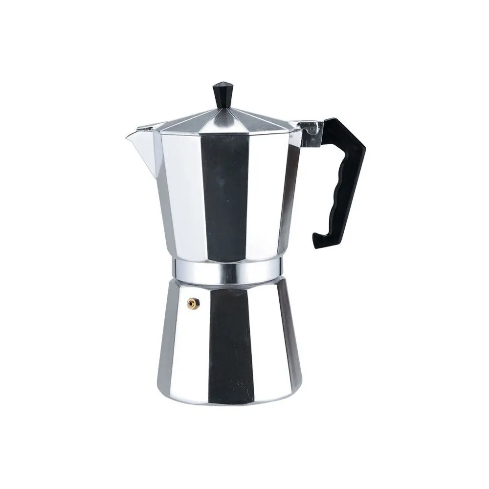 Casabarista Classic Aluminium 3 Cups Espresso Coffee Maker Moka Pot Silver 1