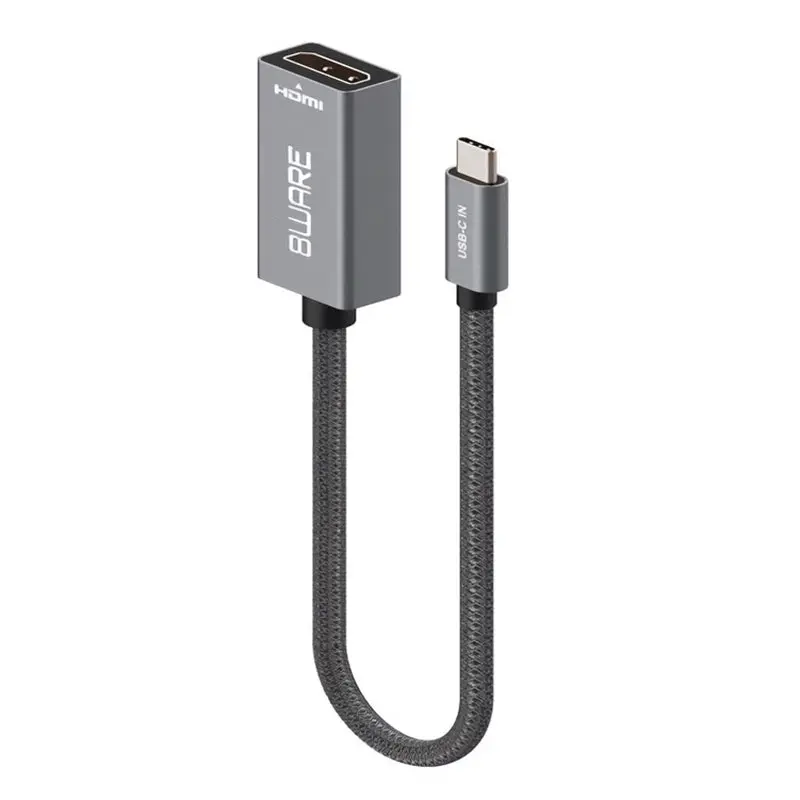 8Ware Usb-C To Hdmi Male To Female Adapter Converter Cable - 10Cm 1