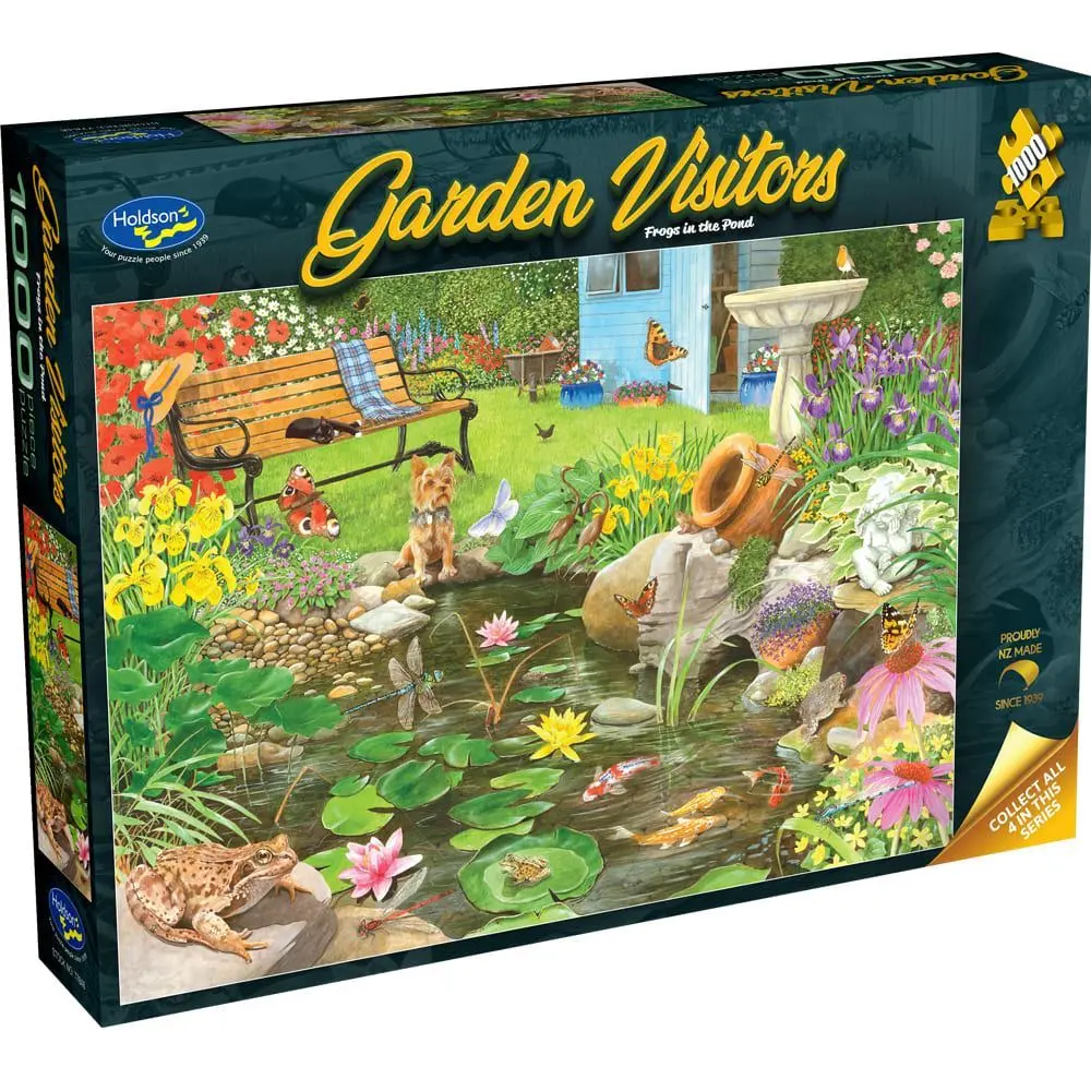 Holdson 1000Pc Garden Visitors Frogs Puzzle 1