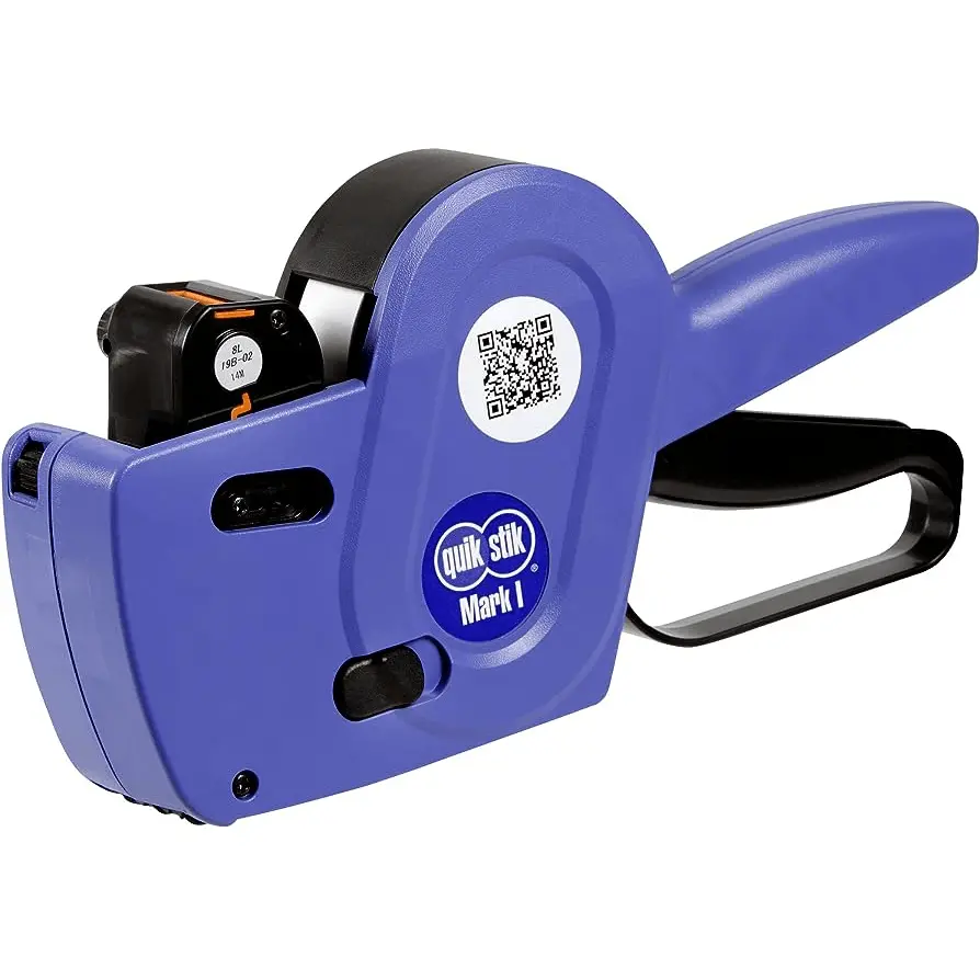 Quikstik Mark I Date Gun Single Line Blue + 3 Label Rolls 1