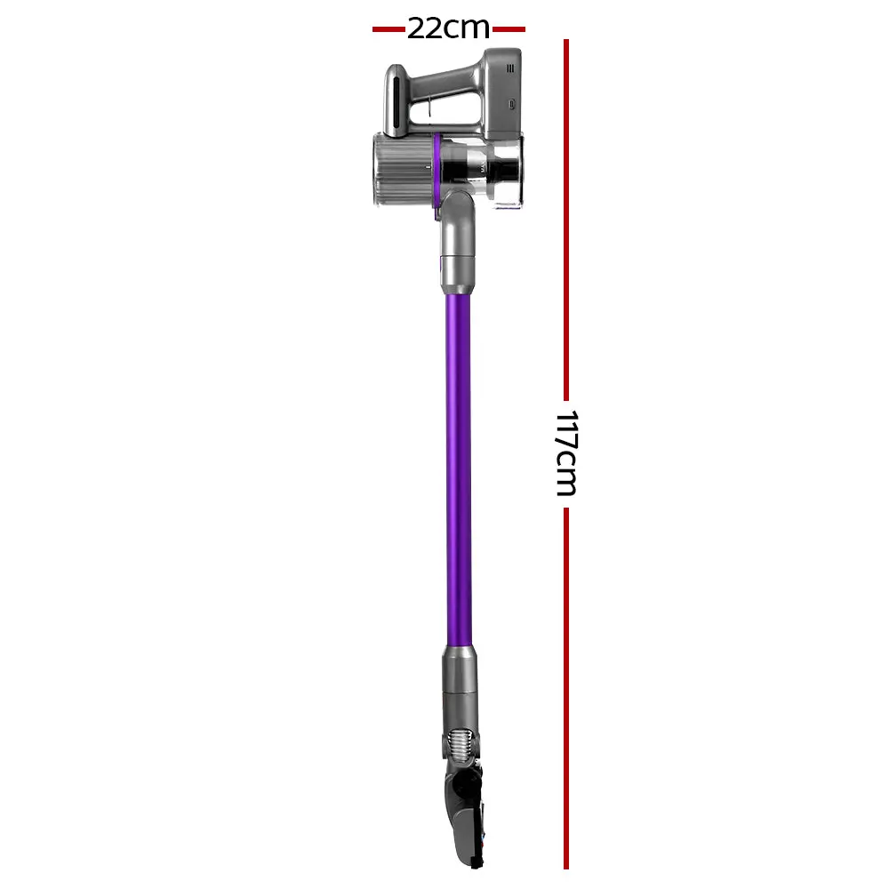 Devanti Stick Vacuum Cleaner Bagless Cordless 120W Purple 2