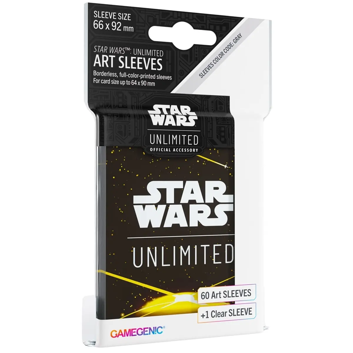 Gamegenic Star Wars Unlimited Art Sleeves - Card Back Yellow 1