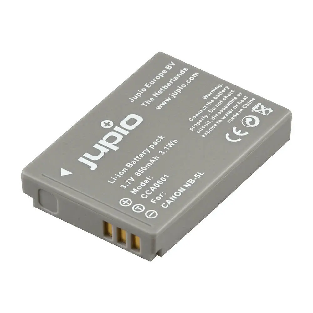 Jupio Li-Ion 3.7V 850Mah Rechargeable Battery For Canon Nb-5L Camera 1
