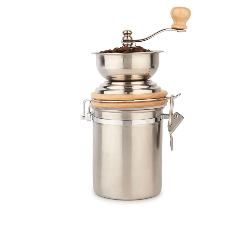 La Cafetiere 25Cm Manual Stainless Steel Coffee Grinder (Silver) 1