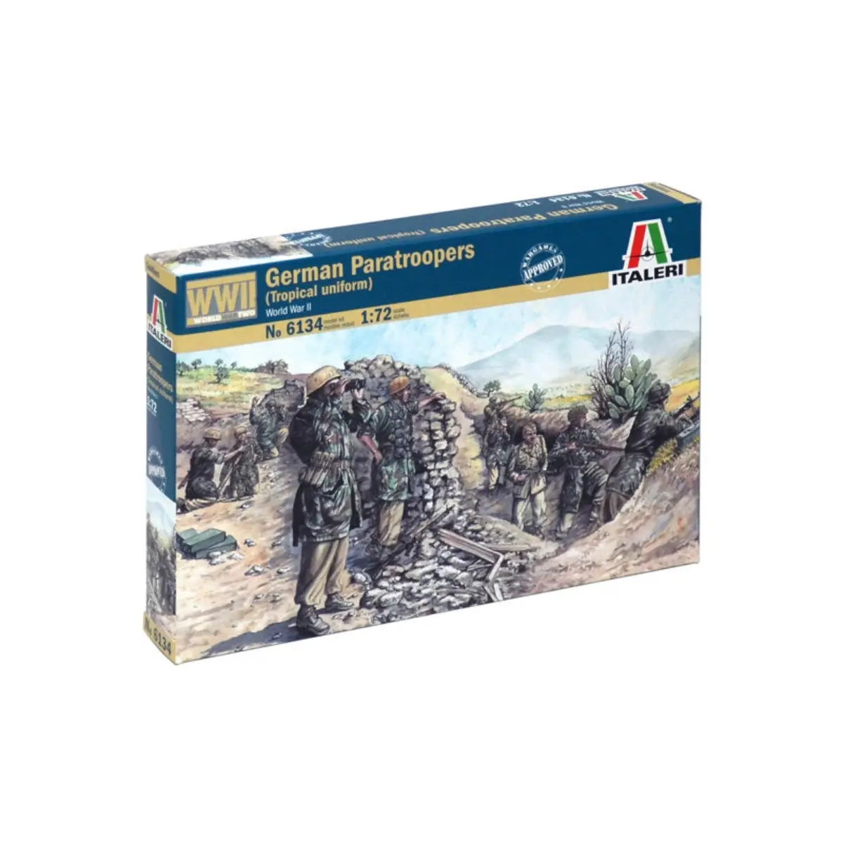 Italeri 1/72 Wwii German Paratroopers Tropical Uniform 1