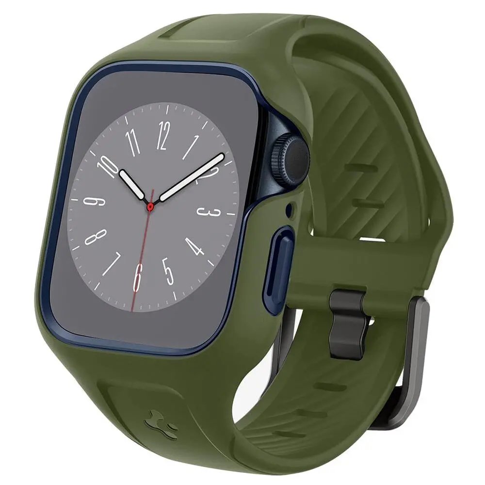 Spigen Apple Watch 45Mm Liquid Air Pro Case (Moss Green) 1