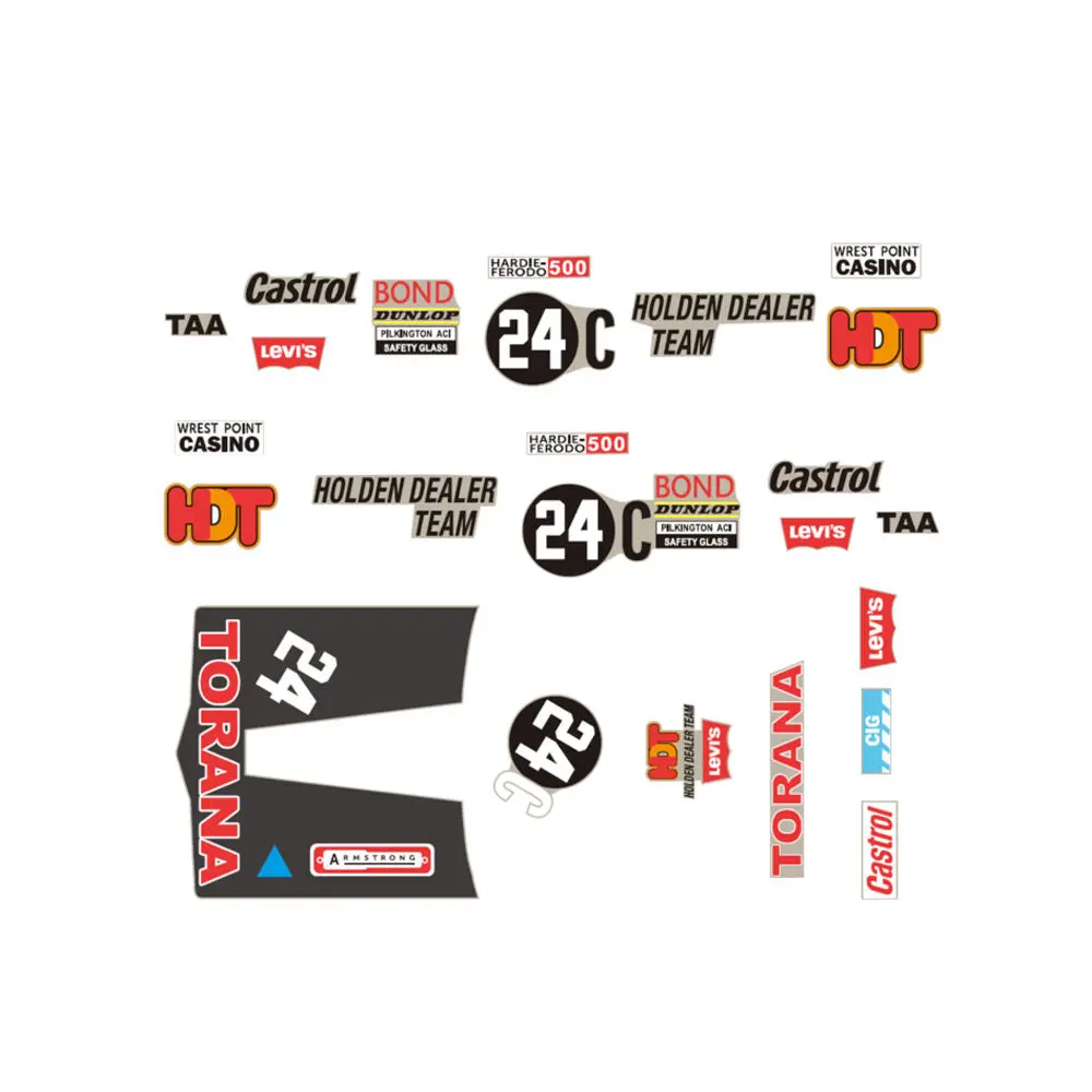 Dda 1:24 Scale #24C Lj Torana Bathurst Decal Kit Accessory 1