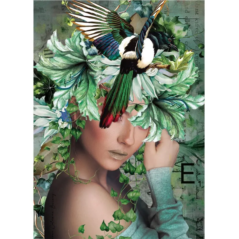 Holdson 1000Pc Woman In Bloom Ivy Garden Puzzle 2