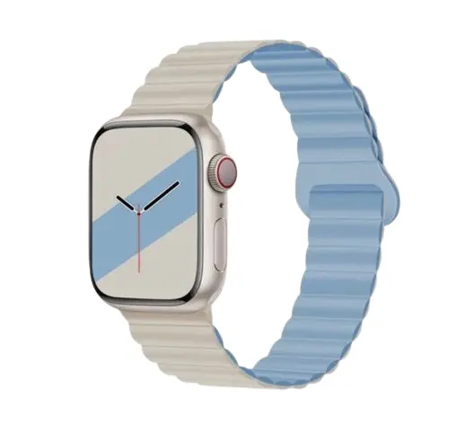 Hoco Apple Watch Silicon Magnetic Band For Series 38 / 40 / 41 / 42 Mm (White) 1