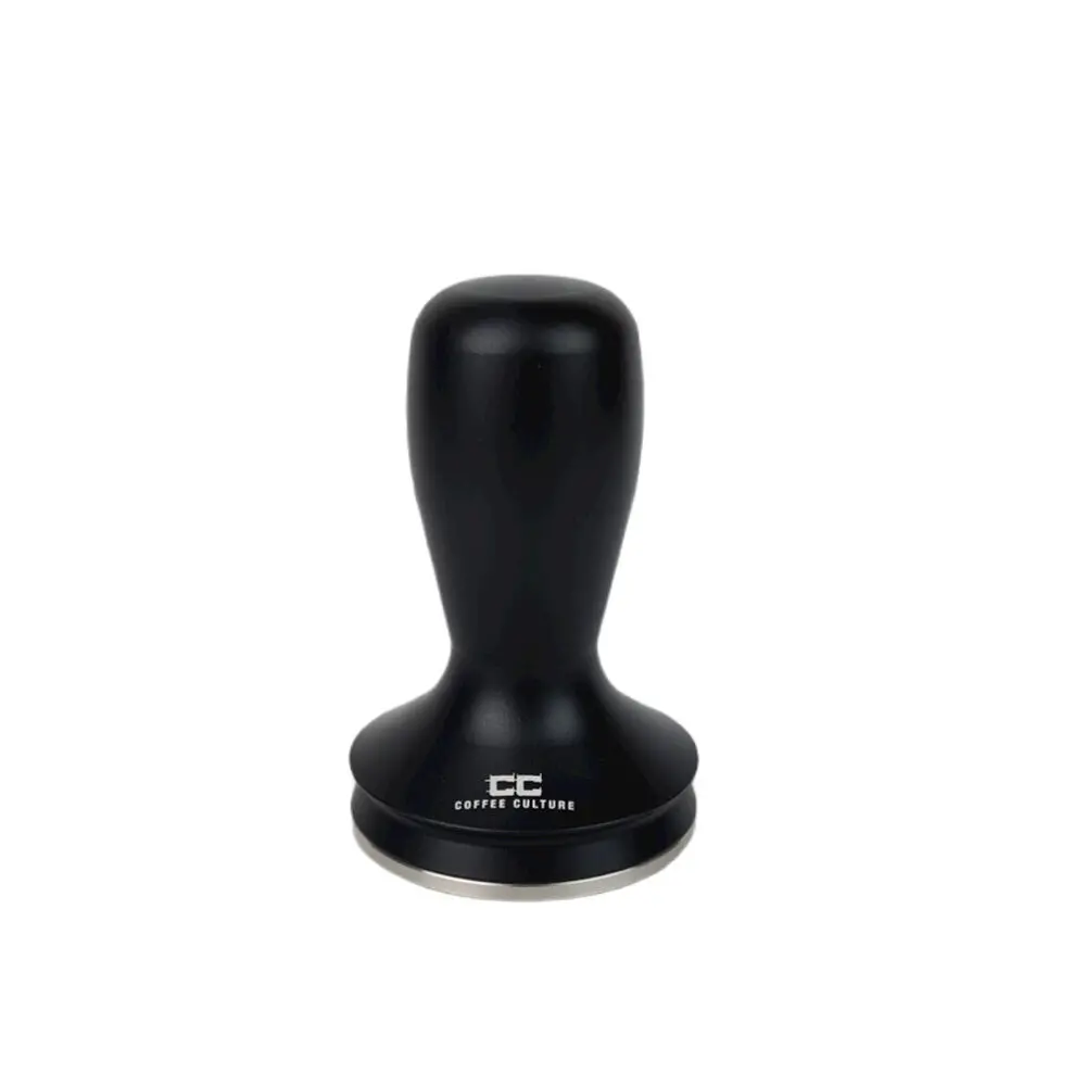 Coffee Culture Stainless Steel Coffee Tamper 53Mm Flat Base (Matte Black) 1