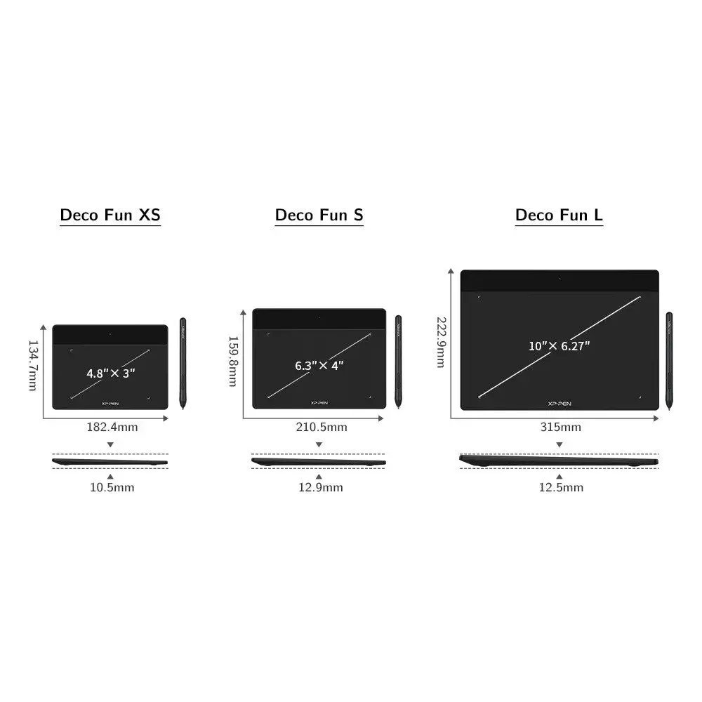 Xppen Deco Fun L Graphics Tablet - Black 2
