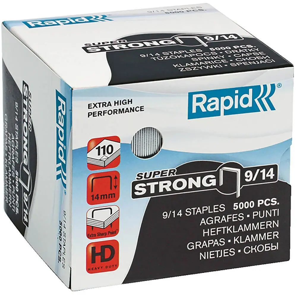 Rapid Strong Staples 9/14 Box 5000 1