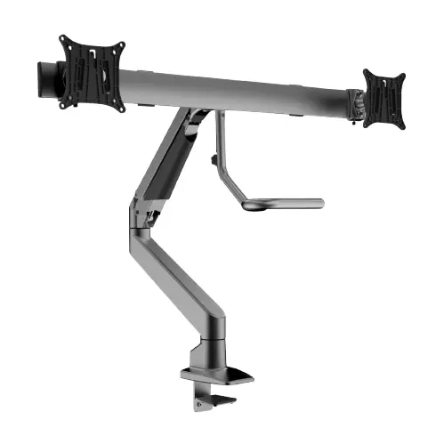 Desky Dual Bar Monitor Arm - Space Grey 1