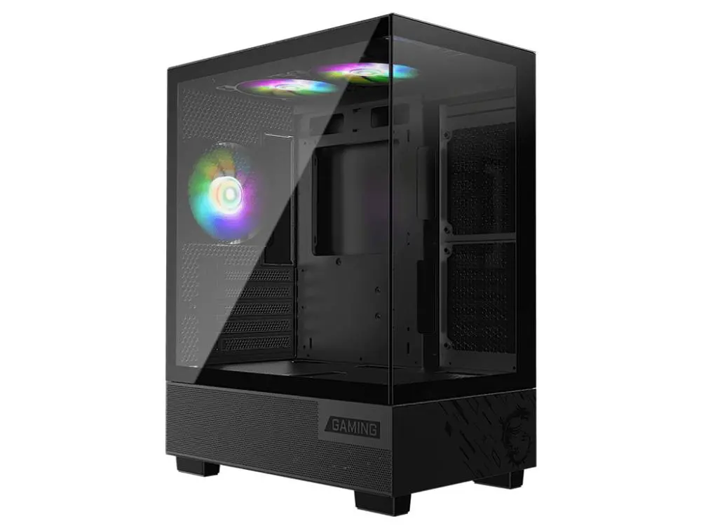 Msi Pag Pano M110a Rgb Panoramic Micro-Atx Case - Black 1