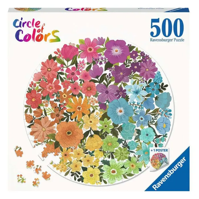 Ravensburger 500Pc Circle Of Colors - Flowers Puzzle 1