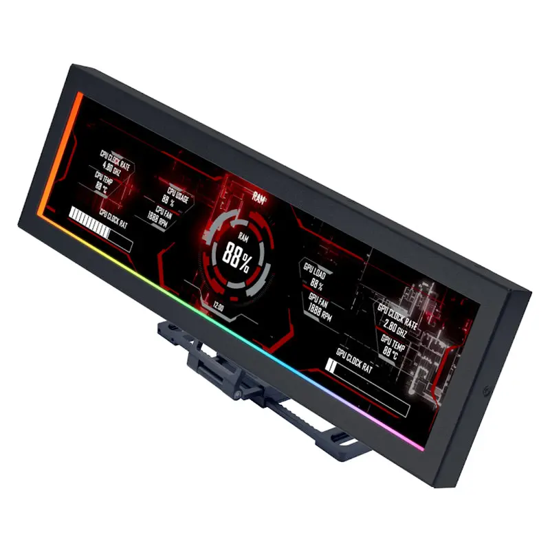 Lian Li 8.8In Universal Lcd Screen - Black (Sm088x) 1
