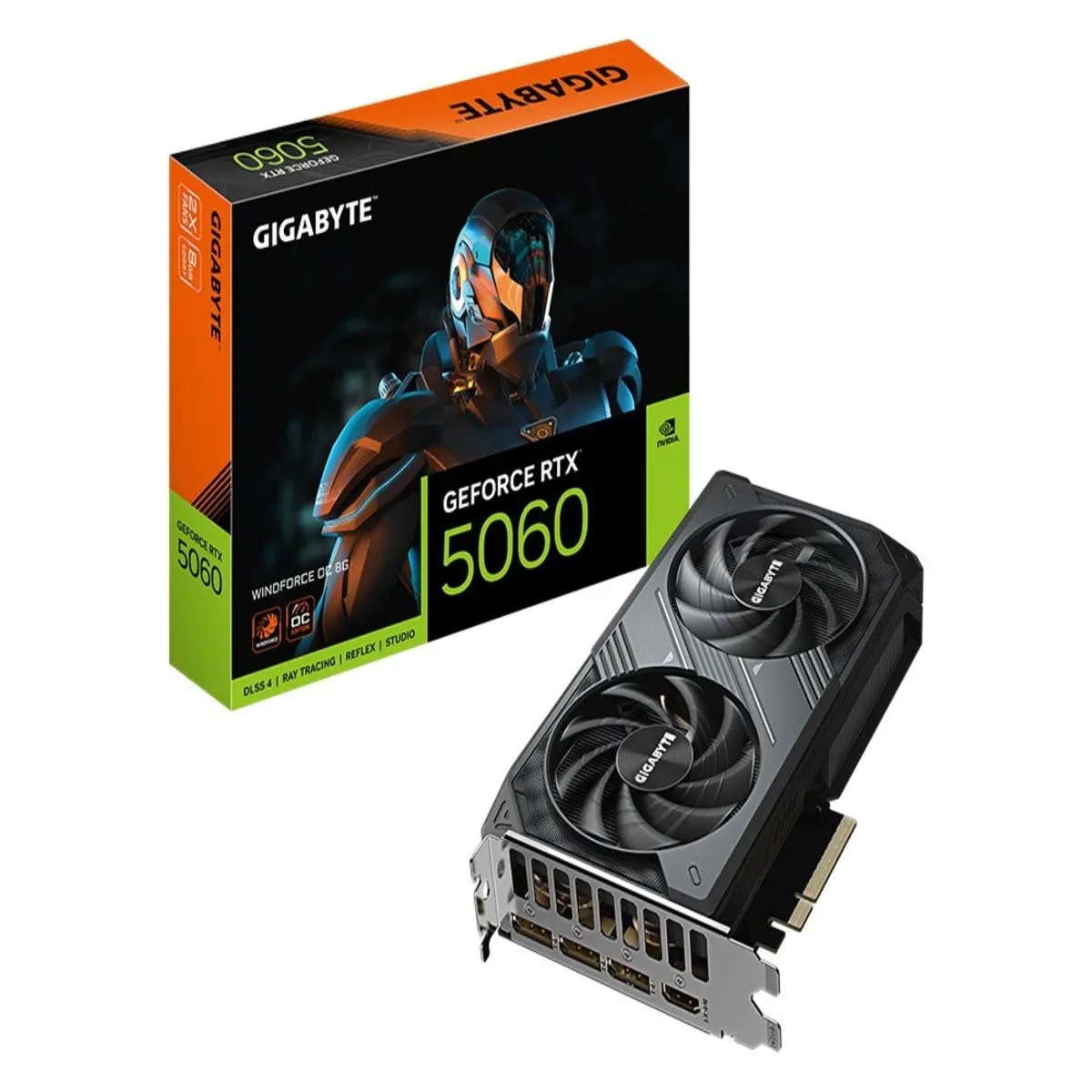Gigabyte Geforce Rtx 5060 Windforce Oc 8Gb Gddr7 Graphics Card 1