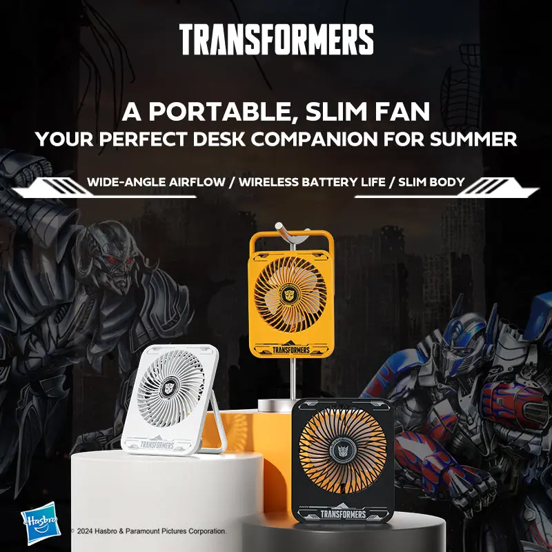 Transformers Tf-F01 Portable Desktop Fan (White) 2