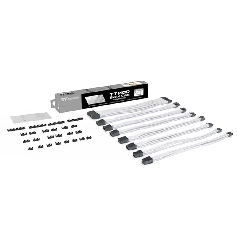 Thermaltake Ttmod 300Mm Sleeve Extension Cable - White (Ac-050-Cn6nan-A3) 1