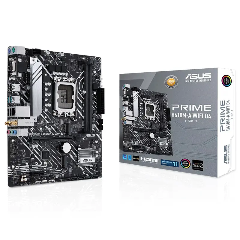 Asus Prime H610m-A Wifi D4-Csm Lga 1700 Matx Motherboard (Prime H610m-A Wifi D4-Csm) 1