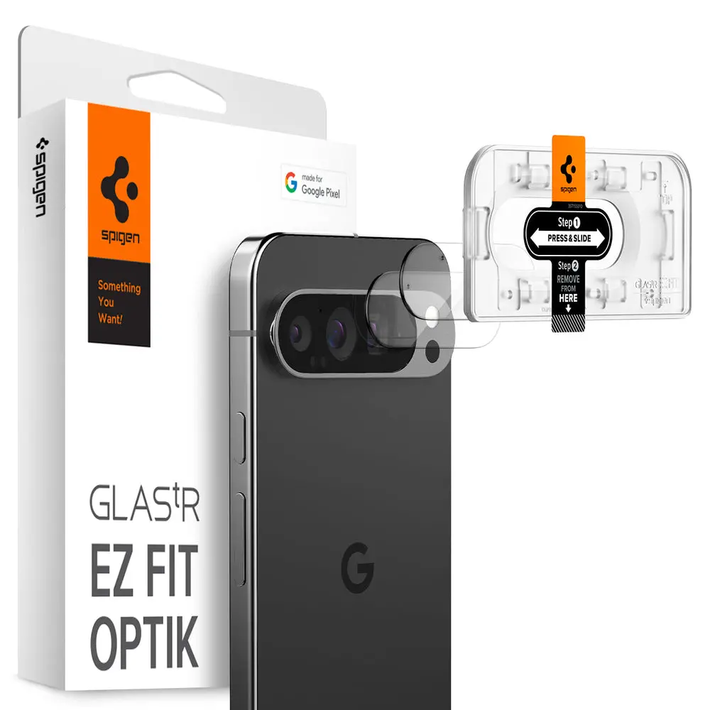 Spigen Google Pixel 9 Pro Ez Fit Glas.Tr Optik 2Pcs Camera Lens Protector - Clear 1