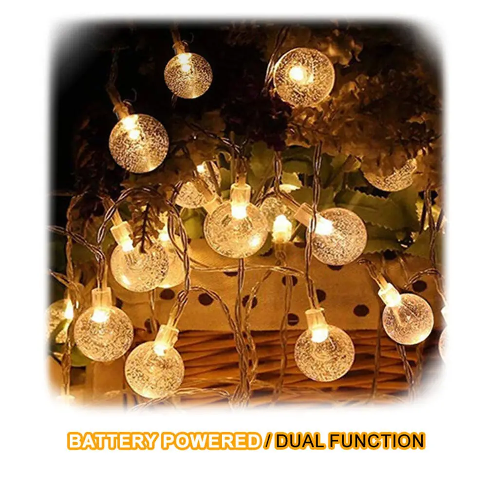 Sansai 50 Led Bubble String Lights (Warm White) 2