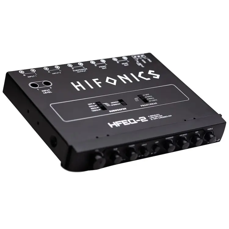 Hifonics Hfeq-2 4-Band Equalizer 2-Way Line-Driver Signal Processor 1