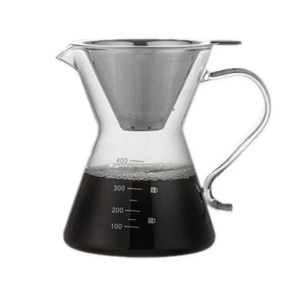Coffee Culture 400Ml Pour Over Coffee Maker Dripper Glass Jug With Filter/Handle 1