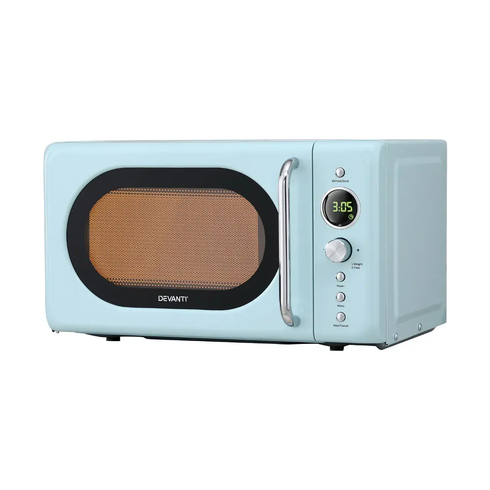 Devanti 20L Microwave Oven 700W (Blue) 1