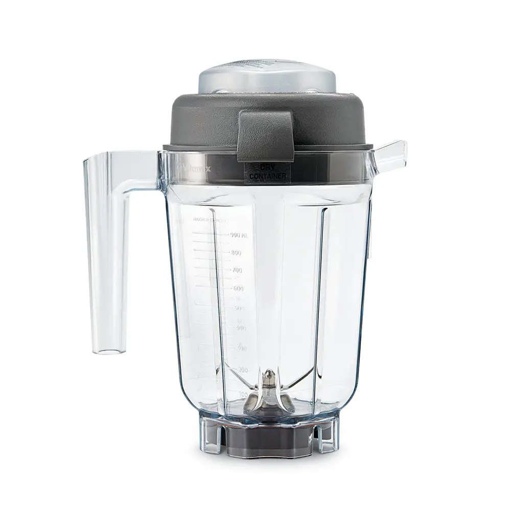 Vitamix Dry Blending Container Grinding Mixer Cup 0.9L/33Cm W/ Lid Black/Clear 1