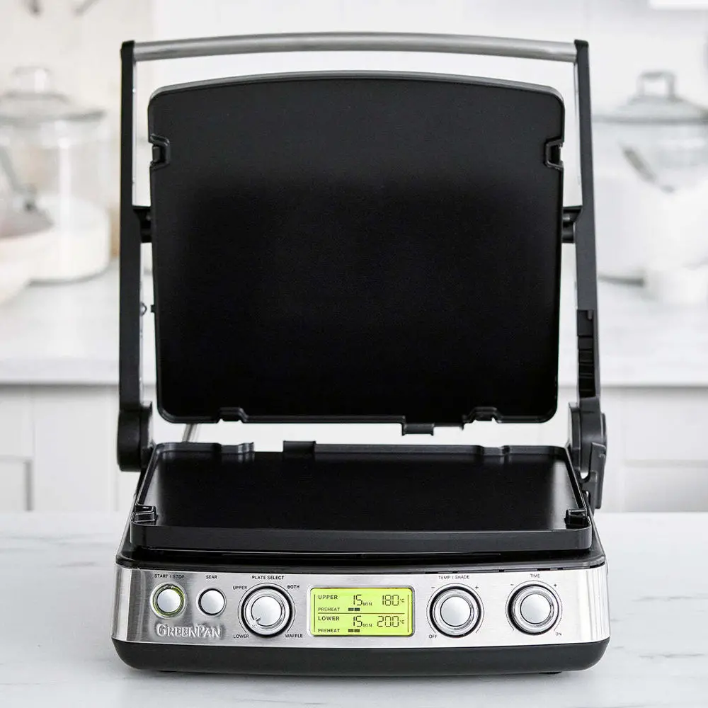 Greenpan Elite Electric Stainless Steel Contact Grill 230V 2200W Home Cookware 2
