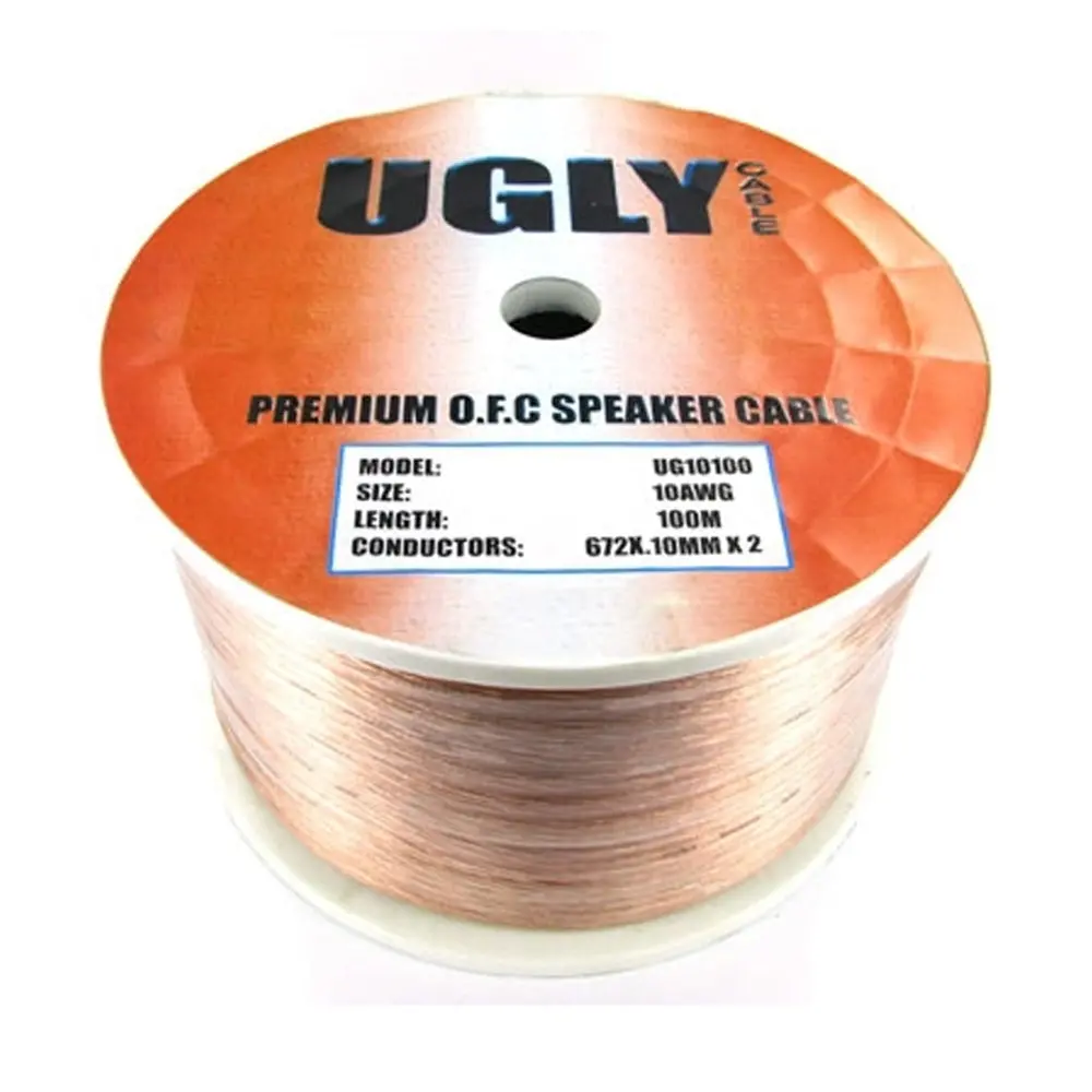 Ugly Cable 100M Speaker Cable Spool 10 Awg Ofc 672 Strands Figure 8 Home Theatre Hi-Fi 2