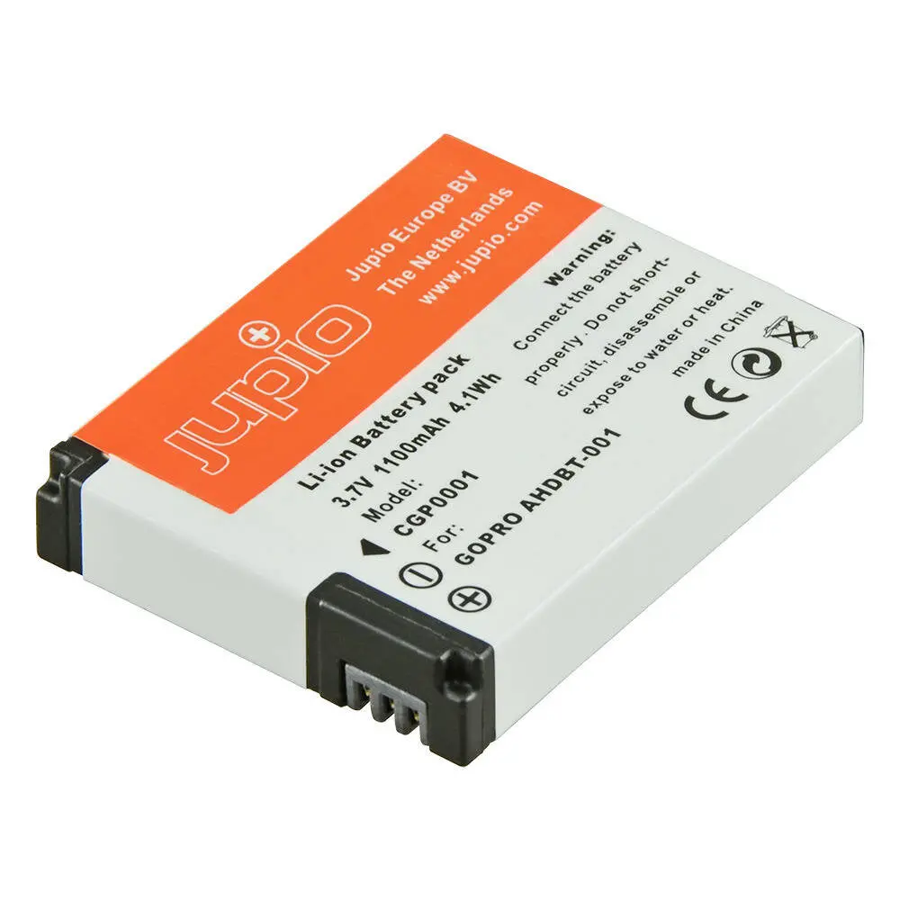 Jupio Li-Ion 3.7V 1100Mah Battery For Gopro Hero/Hero 2 Ahdbt-001 Camera 1