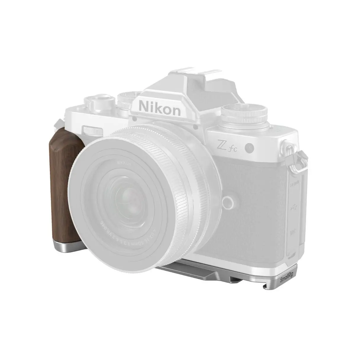 Smallrig Wooden L-Shape Grip For Nikon Z Fc (Sliver) 4803 1