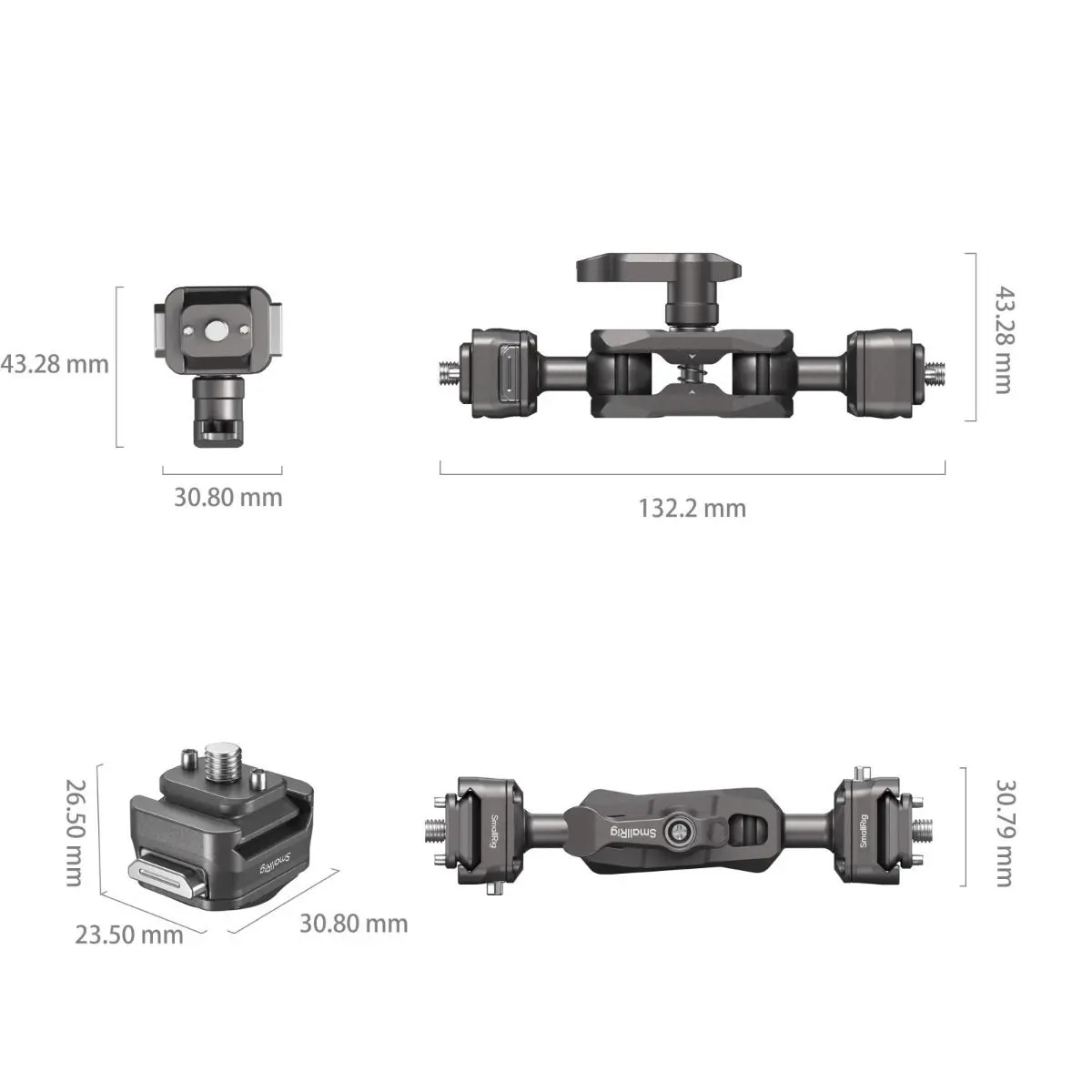 Smallrig Hawklock H21 Quick Release Magic Arm With Ball Head 4488 2