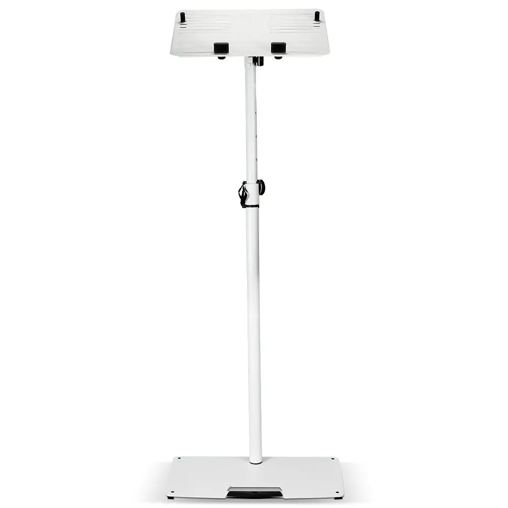 Gravity Ltst02w Lecturn 120Cm Stand Mount Holder With Steel Base For Laptop White 1