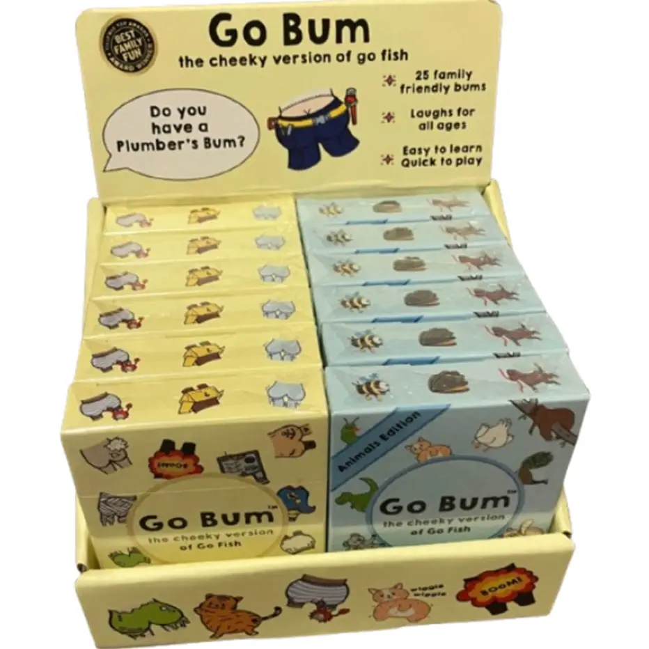 Go Bum Display 6X Go Gum Original 6X Go Bum Animals 1