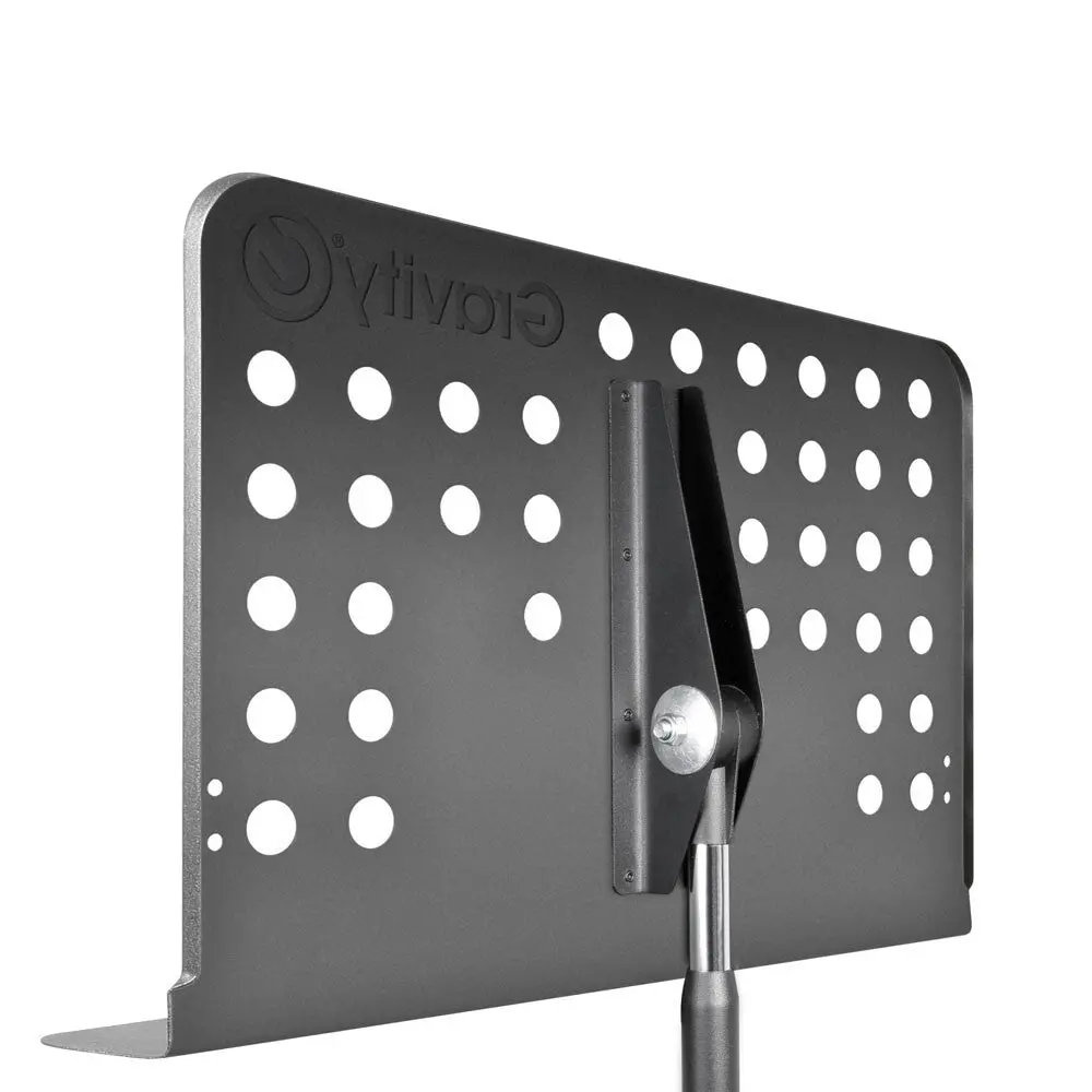 Gravity Nsorc2 Orchestra 120Cm Music Stand Tripod With Perforated Steel Desk Black 2