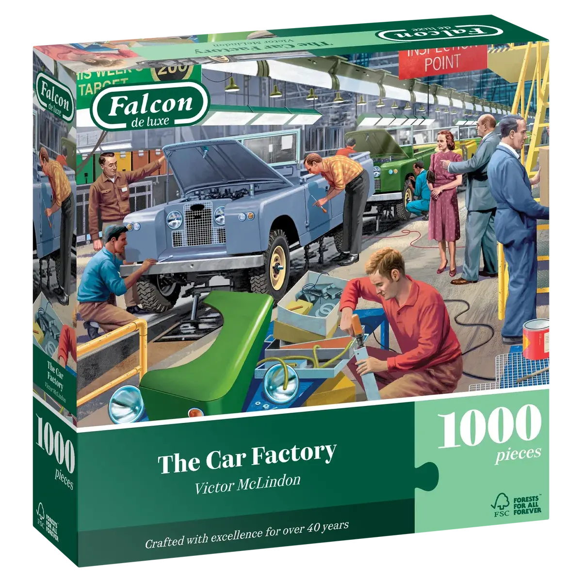 Falcon De Luxe 1000Pc The Car Factory Puzzle 1