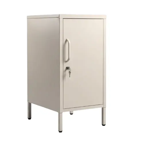 Desky Sidekick Metal Locker Cabinet - Wheat / Right Opening 1