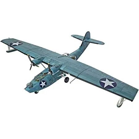 Academy 1/72 Usn Pby5a Battle Of Midway Plastic Model Kit 1