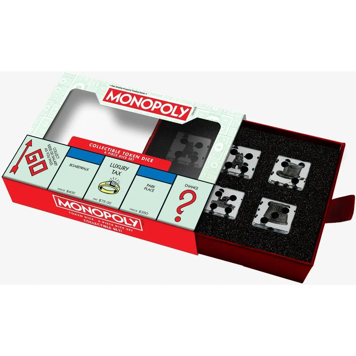 Fanroll By Metallic Dice Games Mdg Monopoly 22Mm Oversized Dice And Token Set Board Game 1