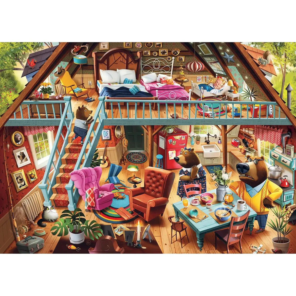 Ravensburger 1000Pc Goldilocks Gets Caught! Puzzle 2