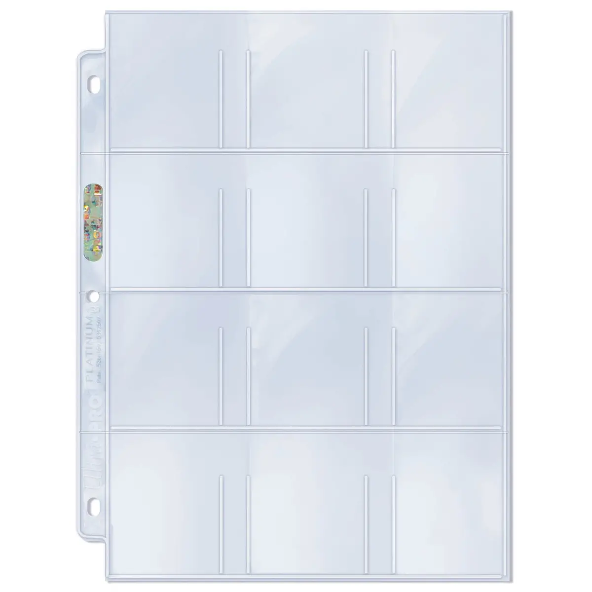 Ultra Pro: Up81423 12-Pocket Platinum Page With 2-1/4"X2-1/2" Pockets 1