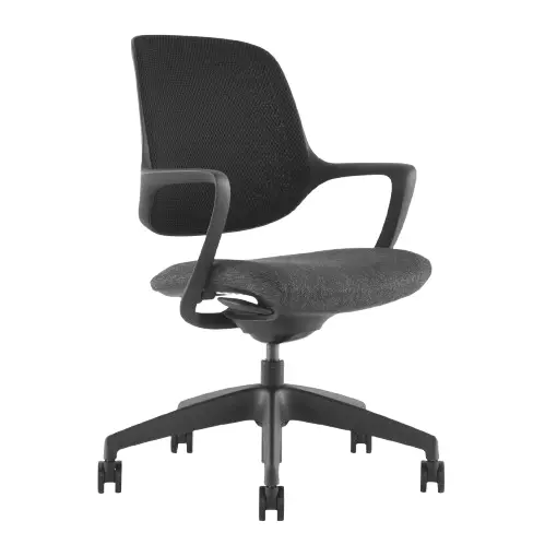 Desky Evoque Low Back Office Chair - Black / No 1