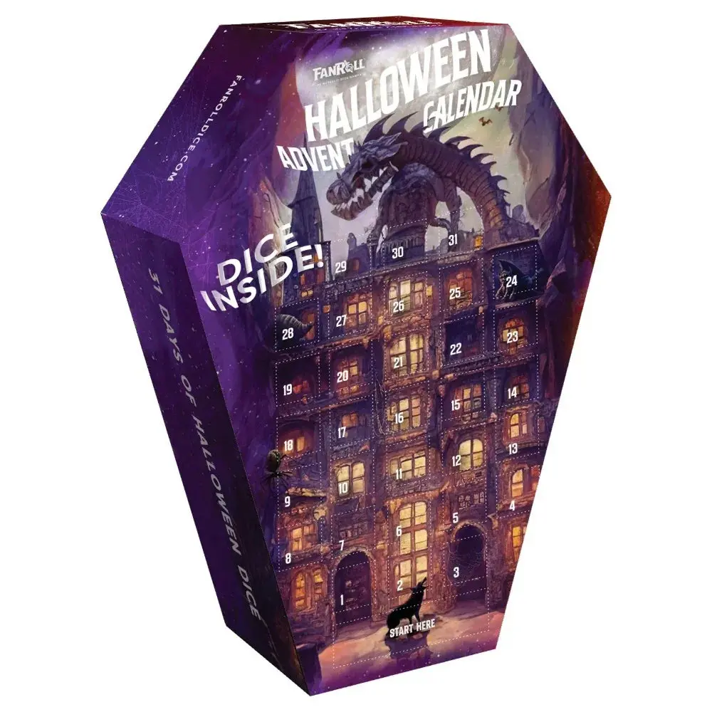 Fanroll By Metallic Dice Games Mdg Halloween Advent Dice Calendar Assesories 1