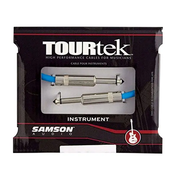 Tourtek 0.92M Male Instrument Cable Jack Connector Cord (Black) 1